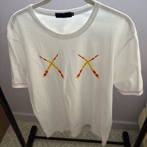 ORIGINAL FAKE sz 3 US sz M White XX Tee Tshirt Medicom Toy KAWS